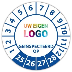 Keuringssticker geinspecteerd op - Keuringslabels logo