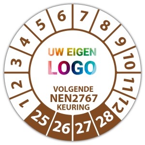 Keuringssticker volgende NEN 2767 keuring -  logo