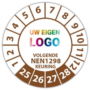 Keuringssticker volgende NEN 1298 keuring -  logo