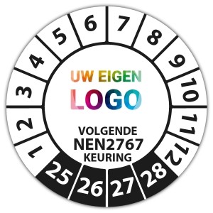 Keuringssticker volgende NEN 2767 keuring -  logo