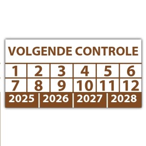 Keuringssticker volgende controle - Keuringsstickers rechthoek