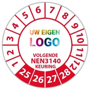 Keuringssticker Ultra Destructable volgende NEN 3140 keuring -  logo