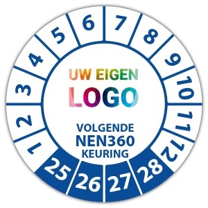 Keuringssticker volgende NEN 360 keuring -  logo