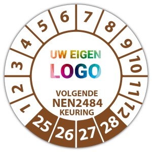 Keuringssticker Ultra Destructable volgende NEN 2484 keuring -  logo