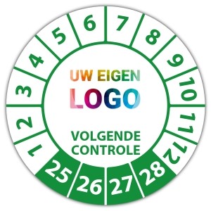 Keuringssticker Ultra Destructable volgende controle - Keuringsstickers Ultra Destructable logo