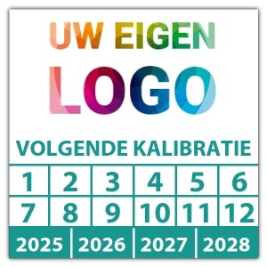 Keuringssticker volgende kalibratie - Keuringsstickers op rol logo