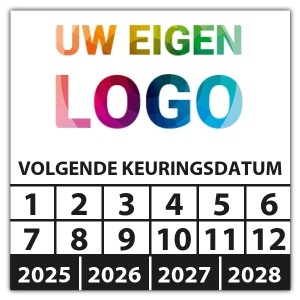 Keuringssticker volgende keuringsdatum - Keuringsstickers op vel logo