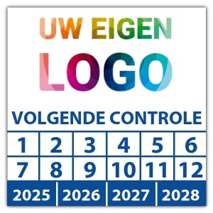 Keuringssticker volgende controle - Keuringsstickers op rol logo