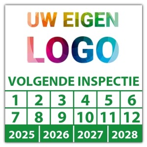 Keuringssticker volgende inspectie - Keuringsstickers op rol logo