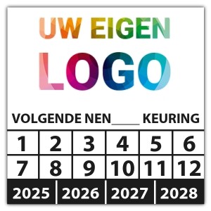 Keuringssticker volgende NEN-norm keuring (eigen invoer) -  logo